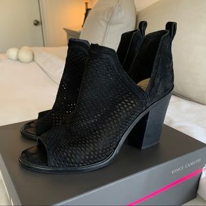 Vince Camuto Open Toe Booties